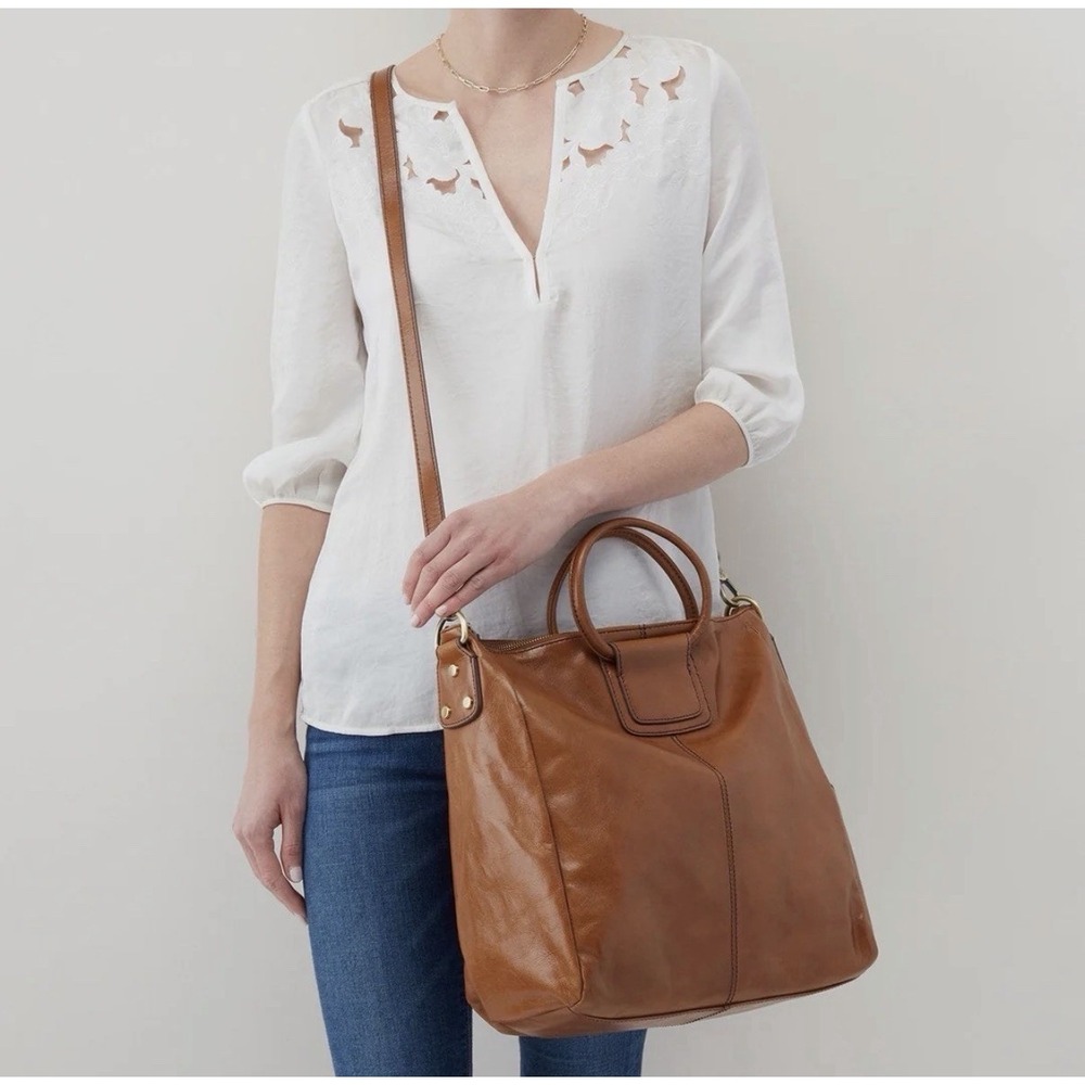 Hobo Int'l Toffee Leather Sheila Med-lg Shoulder Crossbody Bag